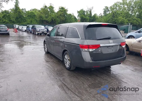 2017 Honda Odyssey Ex-L from USA, damaged, VIN 5FNRL5H66HB002837